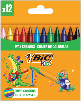 BIC<span class='superscr'>®</span> Kids Wax Crayons 
