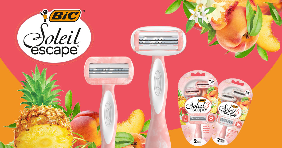 BIC Launches Soleil Escape Peach and Pineapple